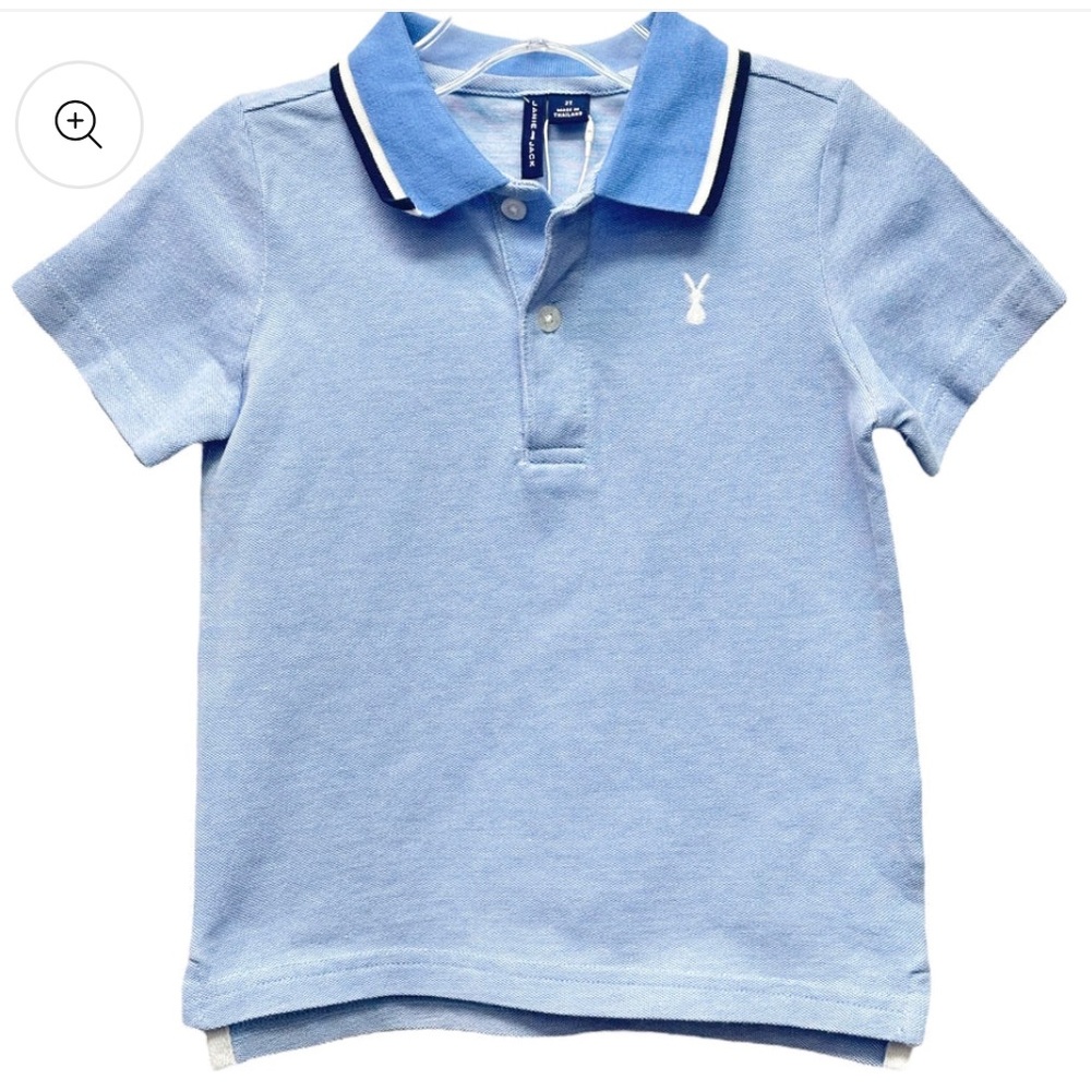 Janie and Jack Light Blue Polo Shirt